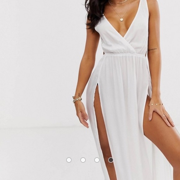 split maxi beach dress